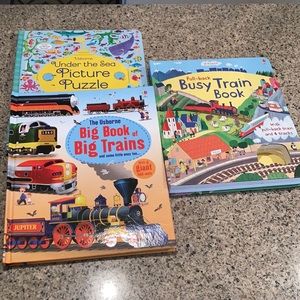 Set of 3 Usbourne Books - Train and Under the Sea